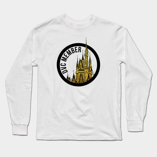 DVC Member Magic Castle Gold Long Sleeve T-Shirt by FandomTrading